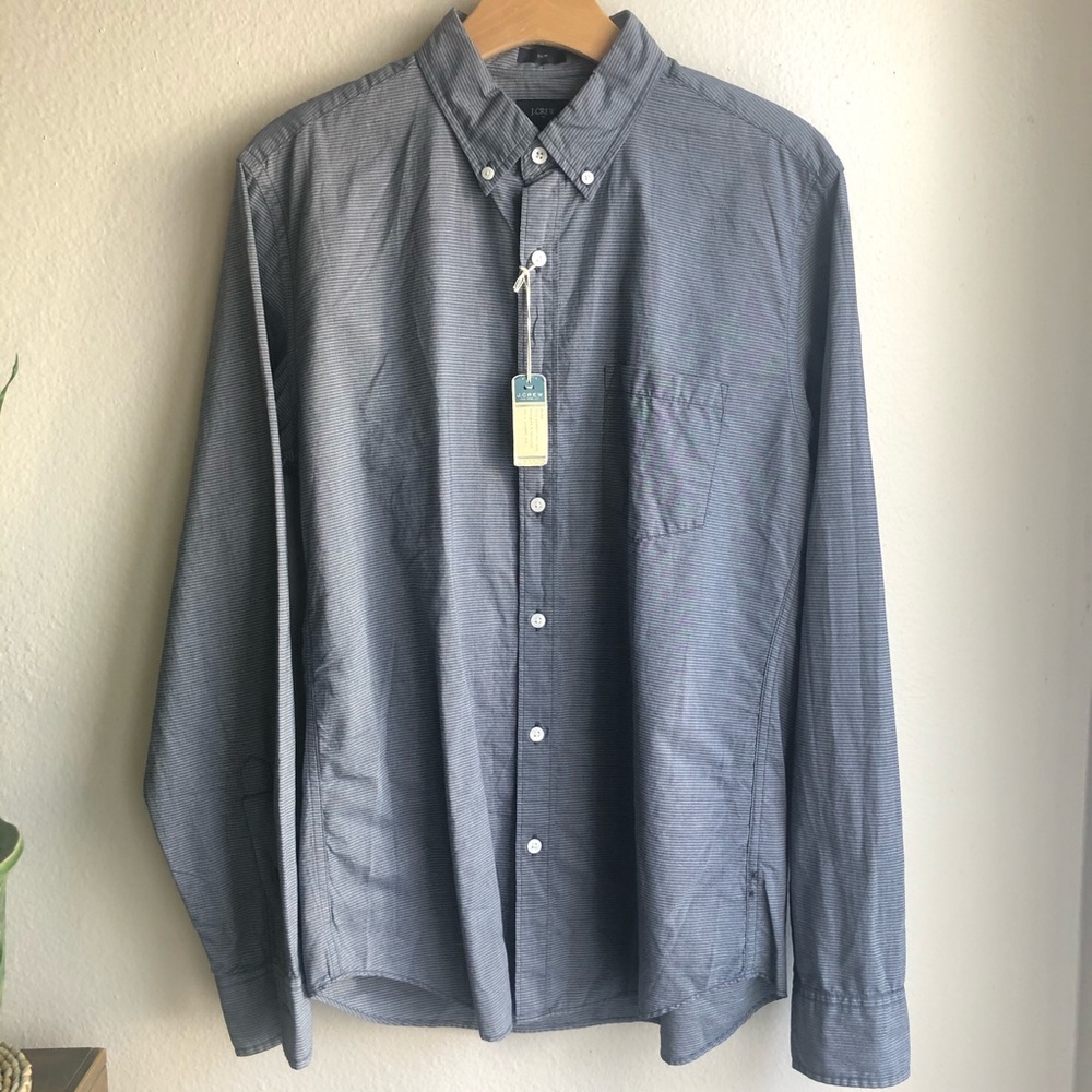 NWT J. CREW Men’s Long sleeve Slim fit Shirt
